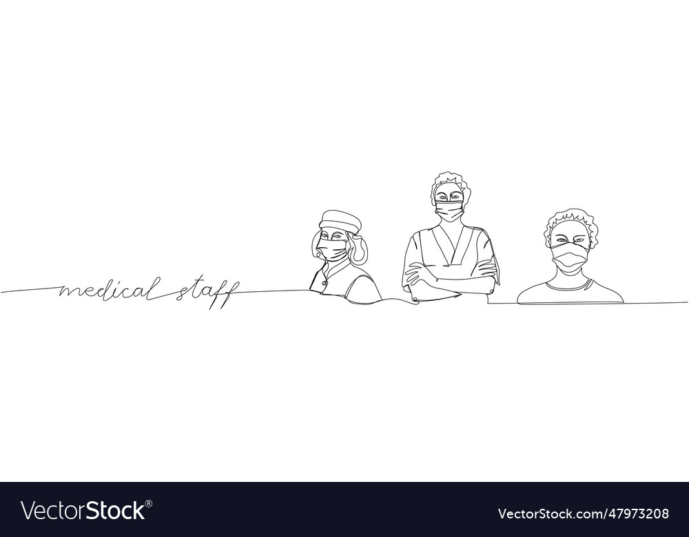 Medical staff set doctor uniform nurse royalty free vector