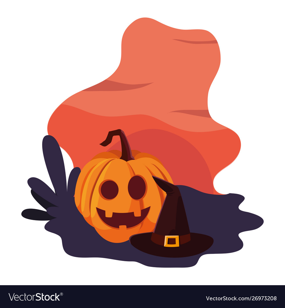 Pumpkin happy halloween celebration design