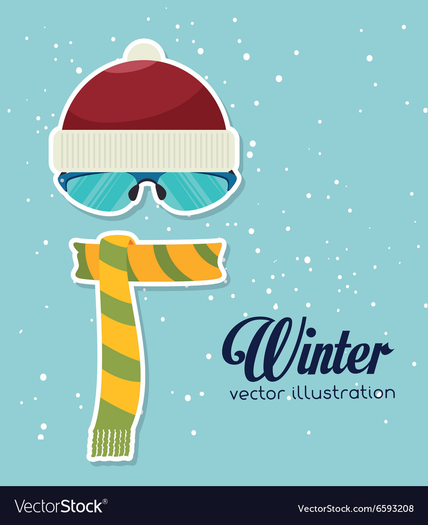 Winter sport and fashion wear Royalty Free Vector Image