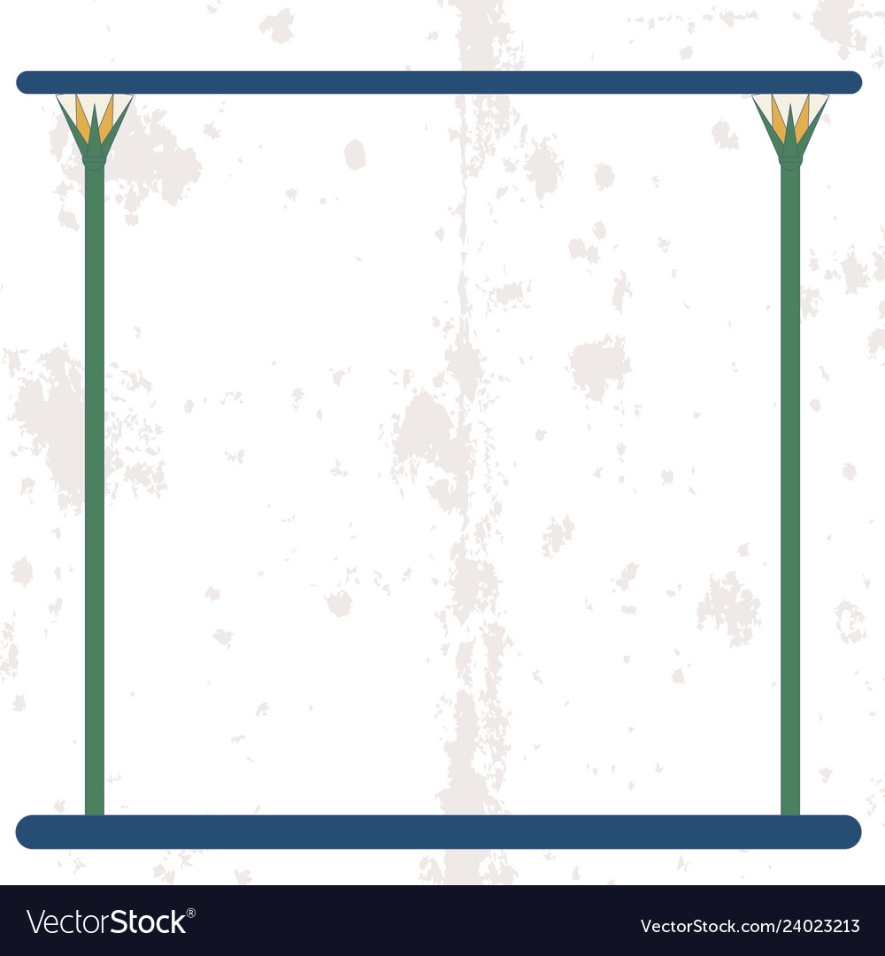 Altägypter Hintergrund leerer Rahmen mit Rohr