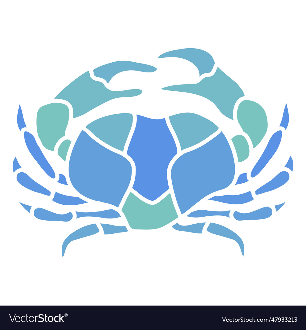 Cancer zodiac sign element Royalty Free Vector Image