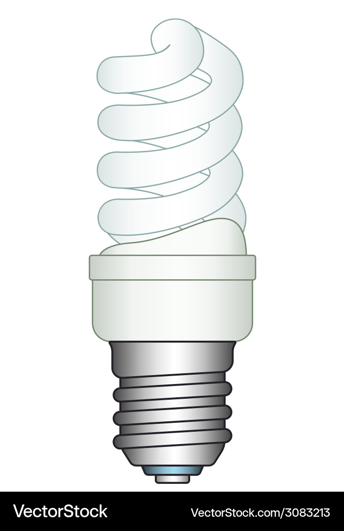 Energy saving lamp Royalty Free Vector Image - VectorStock