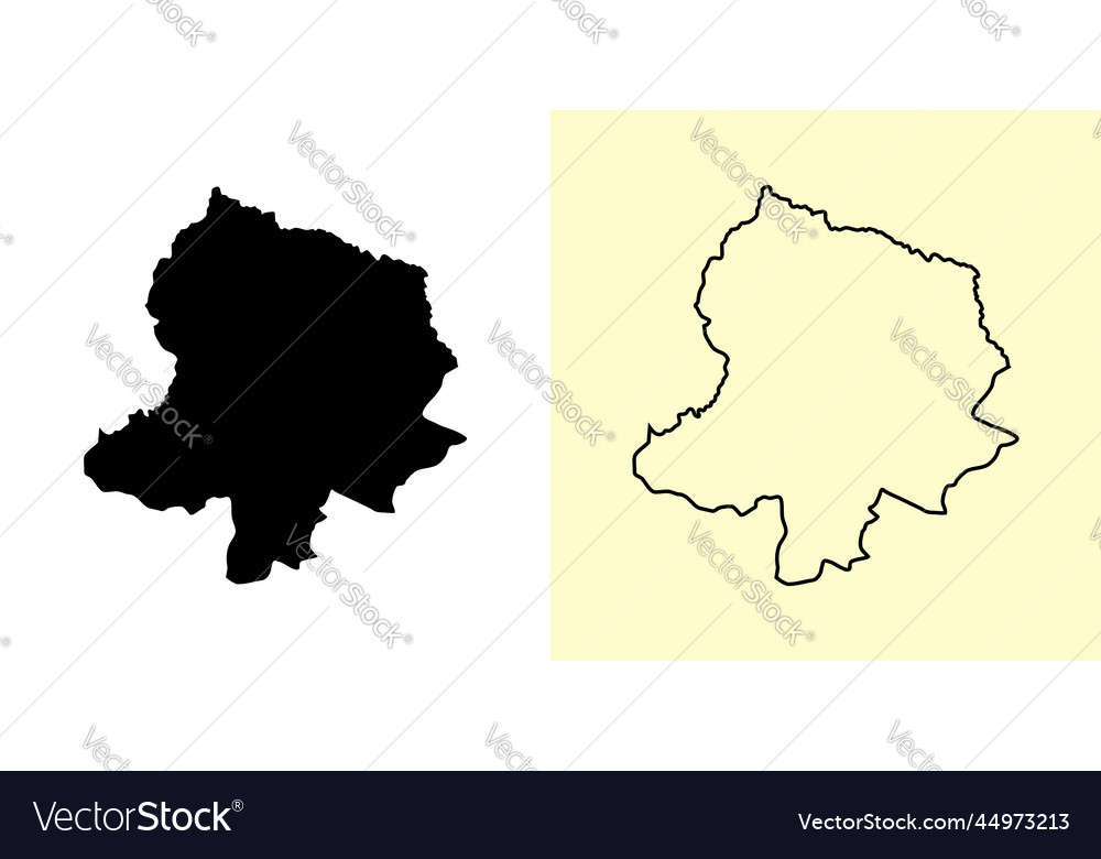 Kh vsg l map mongolia asia filled and outline map Vector Image