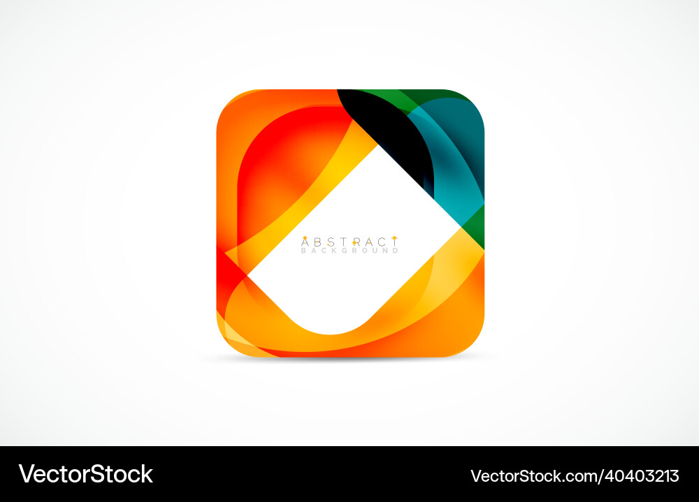 Minimal background abstract square shape Vector Image
