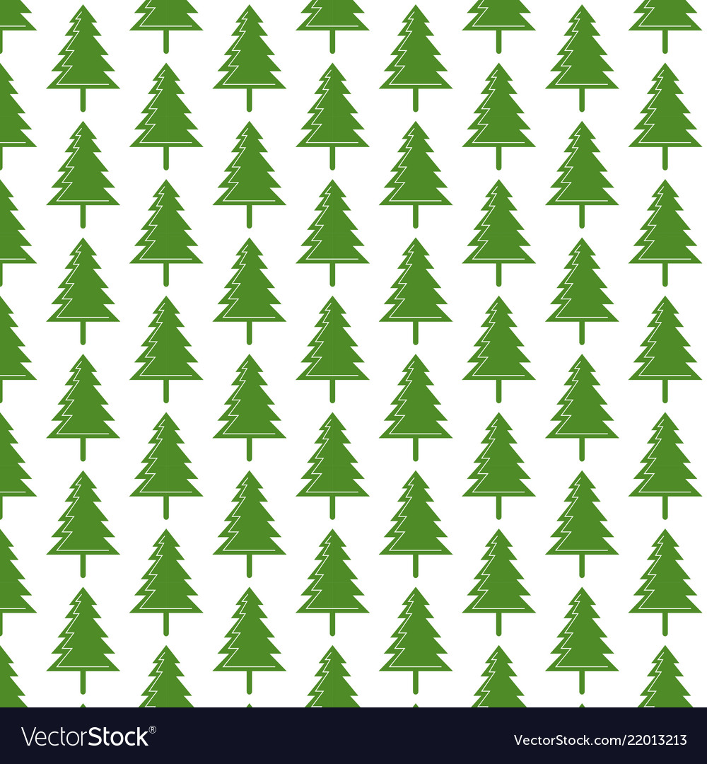 Pattern background christmas tree icon Royalty Free Vector