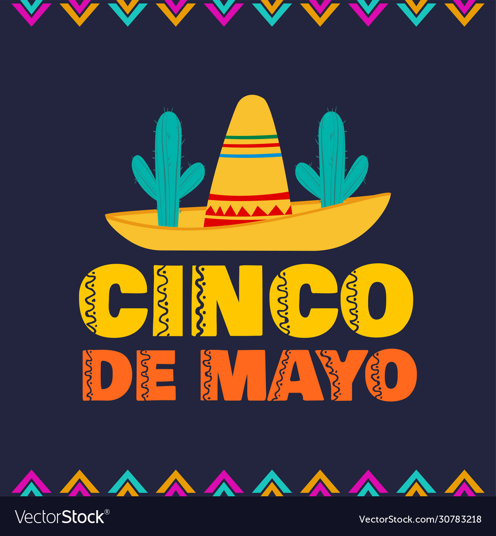 5 De Mayo Poster Royalty Free Vector Image - Vectorstock