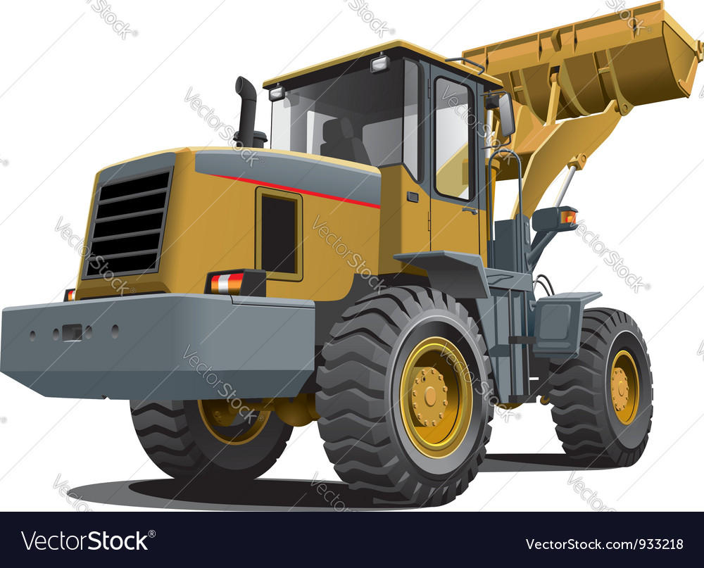 Download Front end loader Royalty Free Vector Image - VectorStock