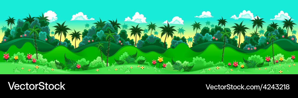 Green forest Royalty Free Vector Image - VectorStock