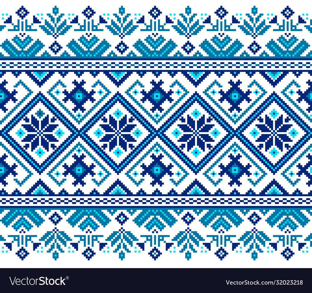 Ukrainian folk seamless Royalty Free Vector Image