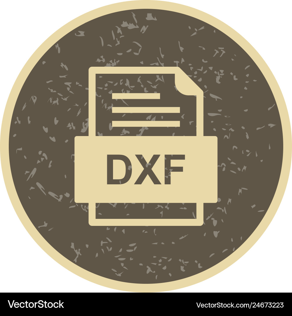 Dxf file document icon Royalty Free Vector Image