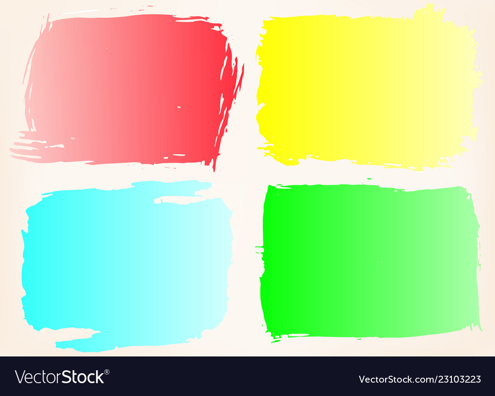 Grunge frame setcolor background Royalty Free Vector Image