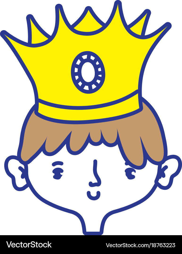 Isolated prince design Royalty Free Vector Image