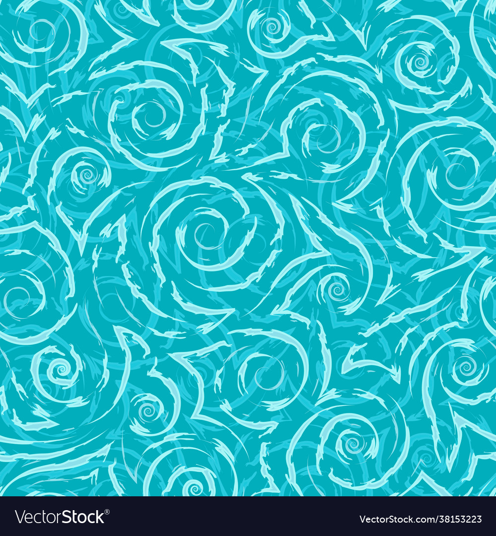 Turquoise geometric seamless pattern Royalty Free Vector