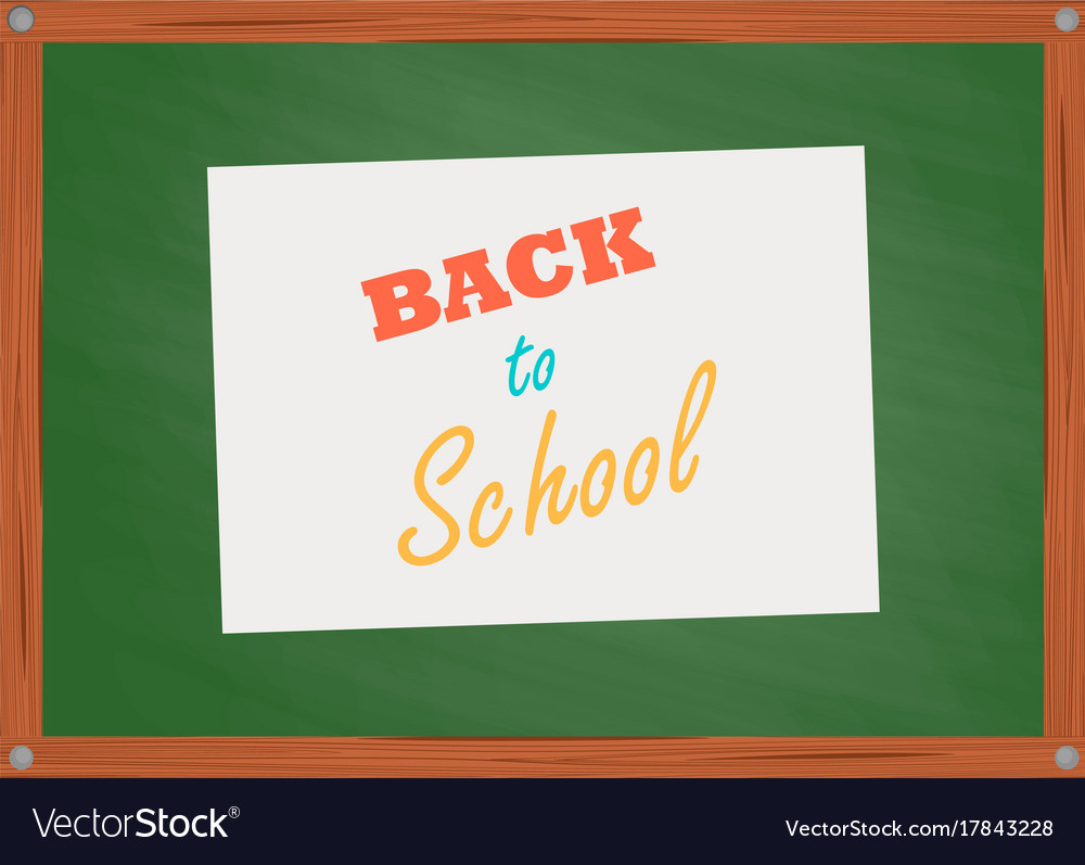 School green board in cartoon style Royalty Free Vector School green board in cartoon style Royalty Free Vector
