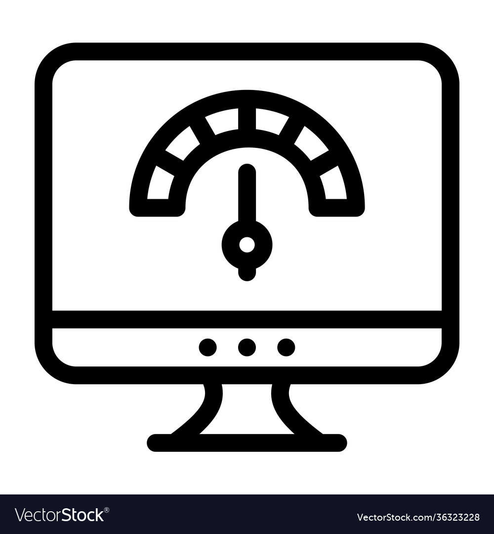 System performance Royalty Free Vector Image - VectorStock