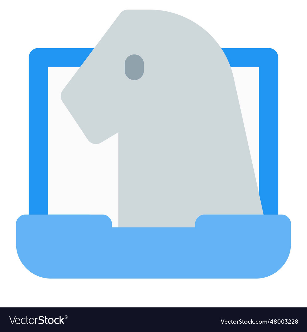 Trojan A Malicious Software For Hacking Computer Vector Image Trojan A Malicious Software For Hacking Computer Vector Image