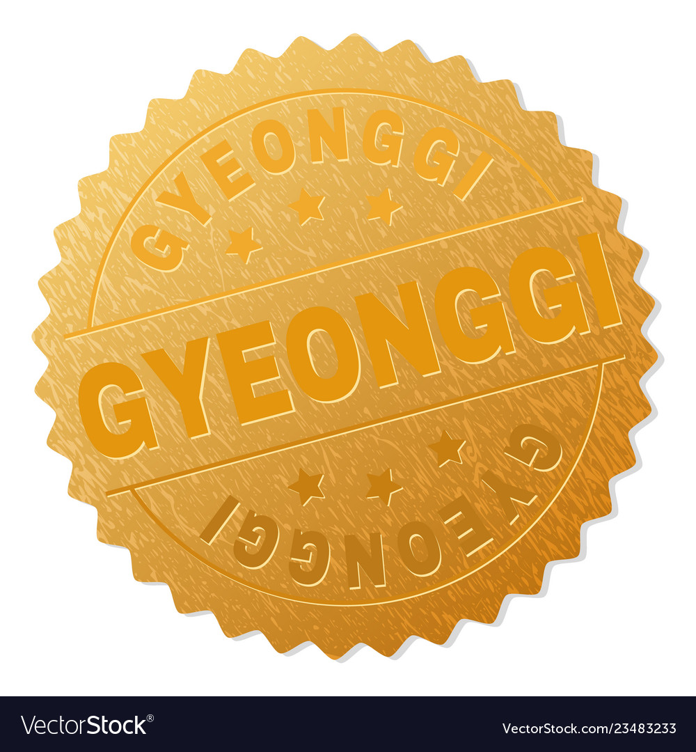 Gold gyeonggi award stamp