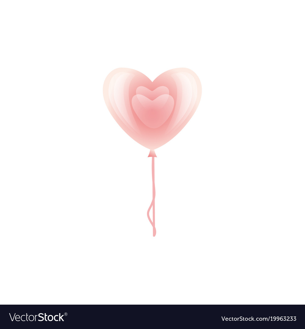 Happy valentines day air heart balloon