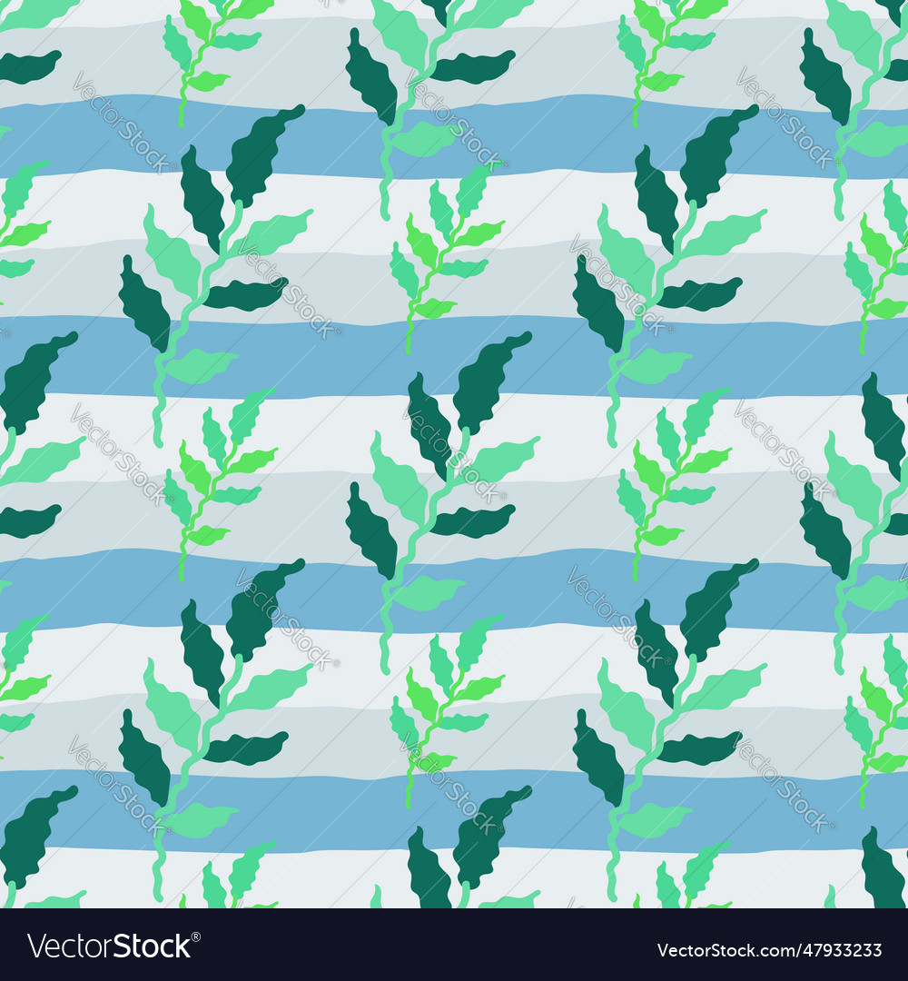 Organic leaves seamless pattern simple style