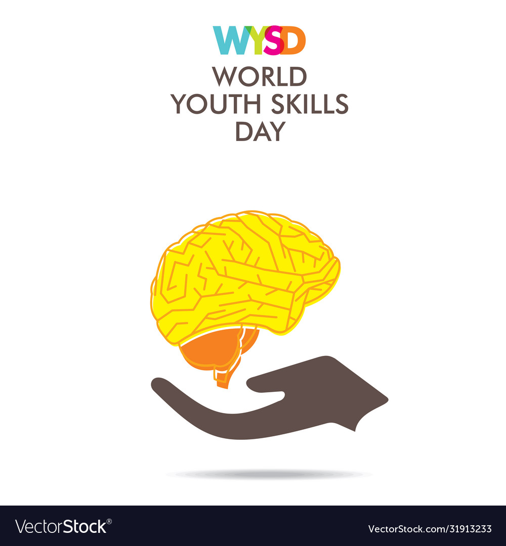 World youth skills day poster or banner design