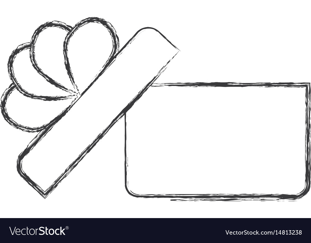 Gift box ribbon Royalty Free Vector Image VectorStock