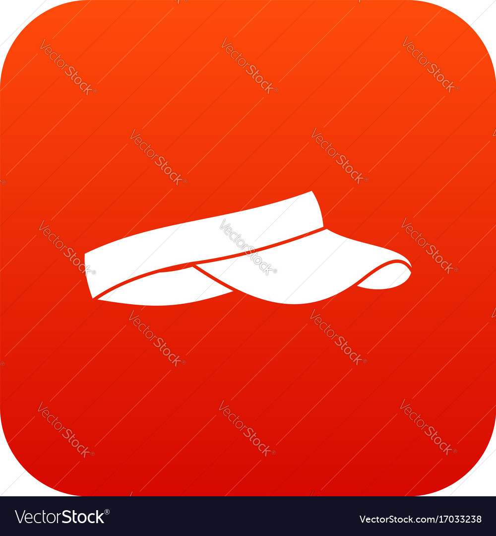 red golf visor