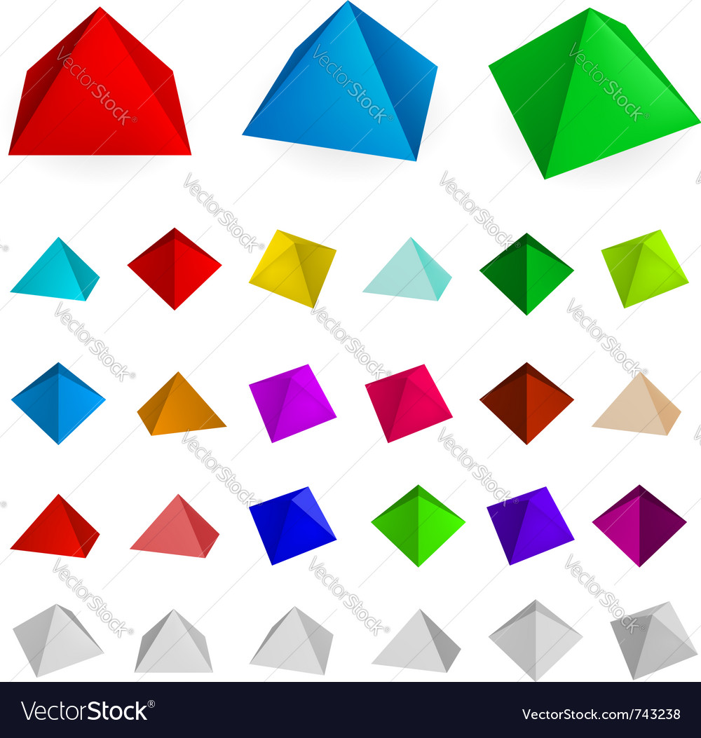 Pyramids Royalty Free Vector Image - VectorStock