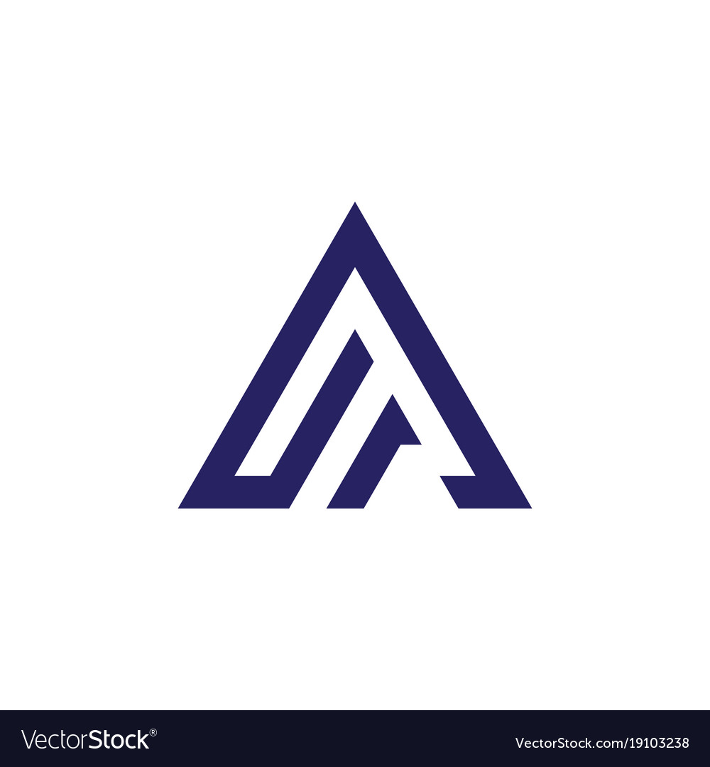 Triangle business logo Royalty Free Vector Image