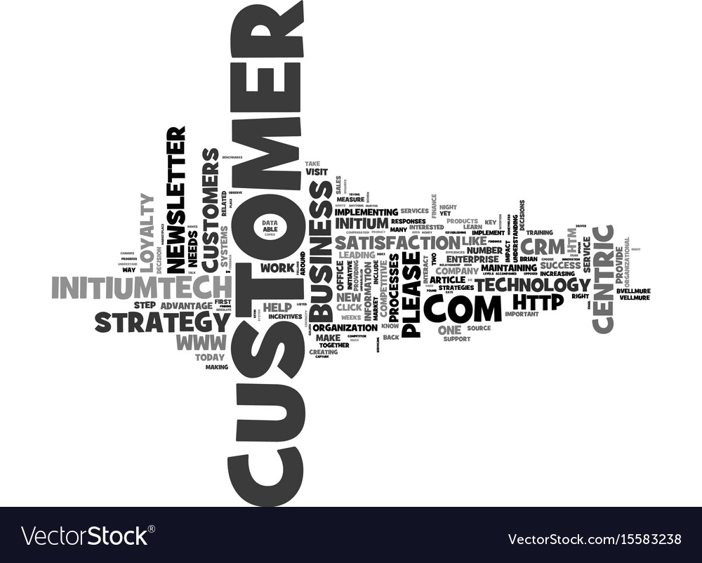 Why bother with customer centricity text word Vector Image