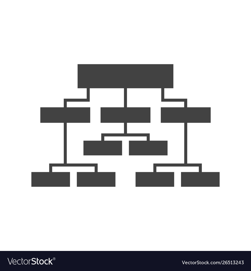 Business Structure Glyph Black Icon Royalty Free Vector