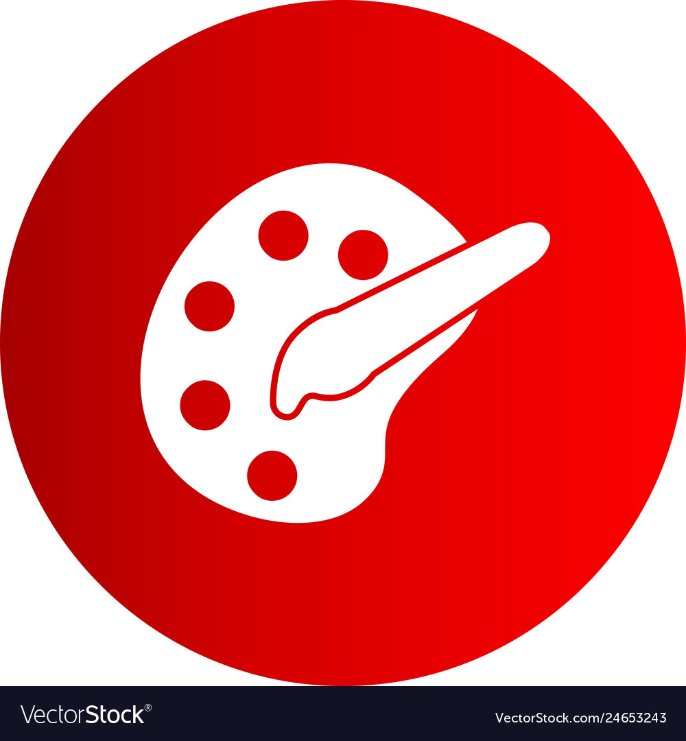 Color palette icon Royalty Free Vector Image VectorStock