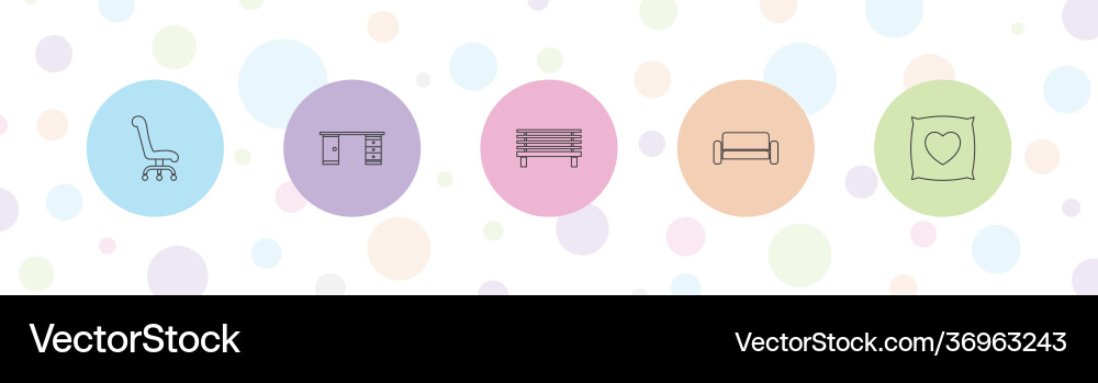 Comfortable icons Royalty Free Vector Image - VectorStock