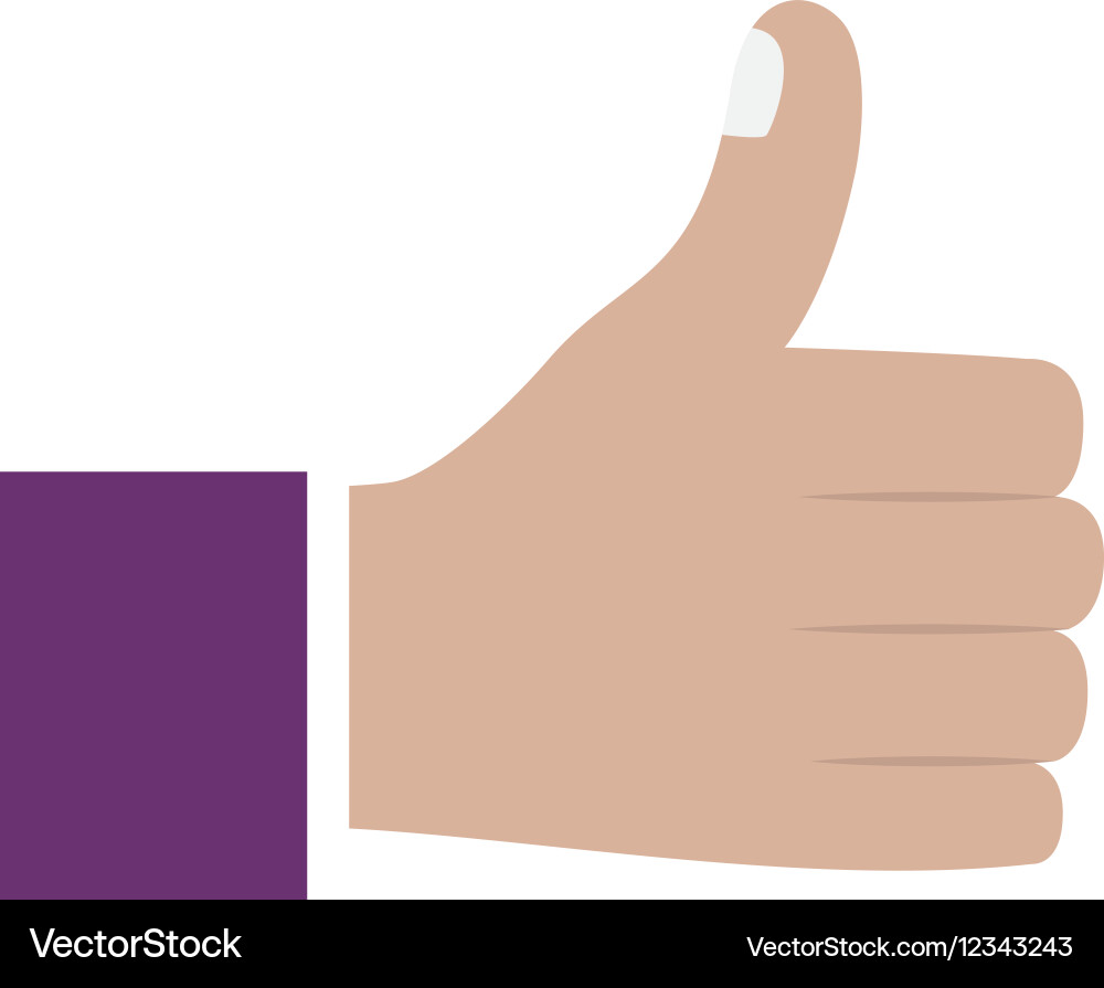 Isolated human hand design Royalty Free Vector Image