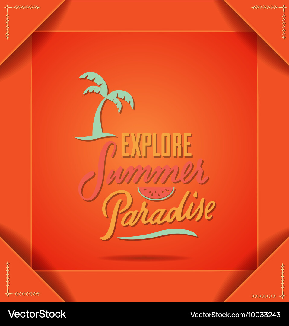 With summer Royalty Free Vector Image - VectorStock