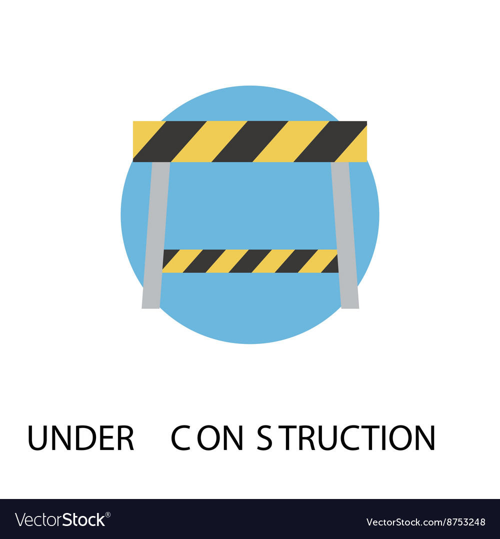 Construction barrier Royalty Free Vector Image