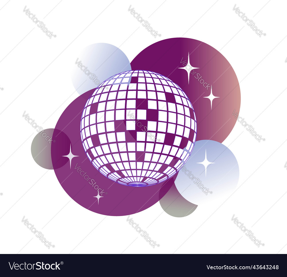 Disco ball icon ball icon Royalty Free Vector Image