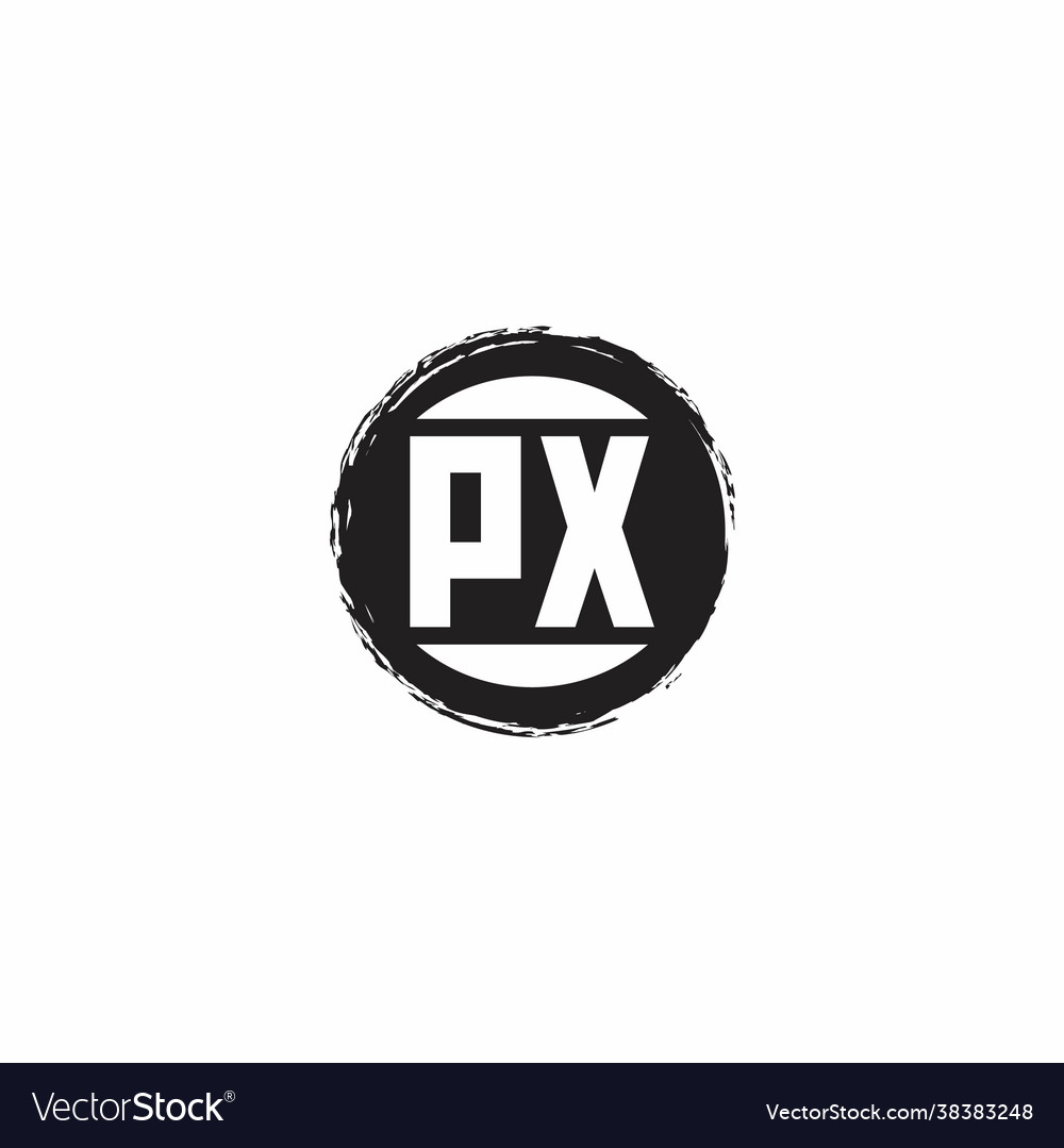 Px logo initial letter monogram with abstract