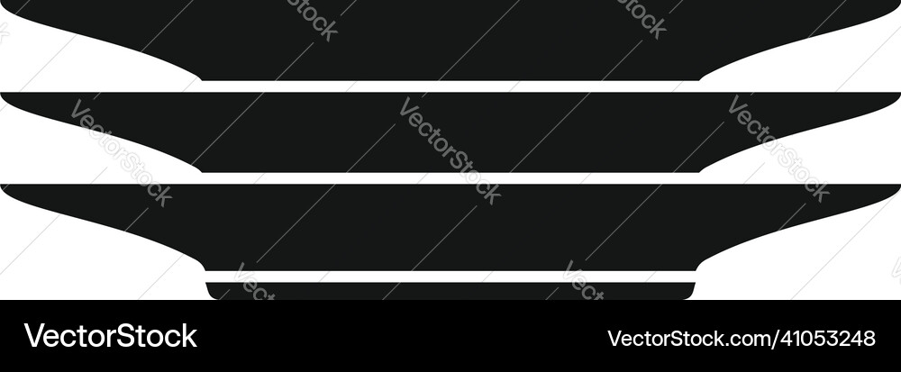 Restaurant plate icon simple dinner food Vector Image