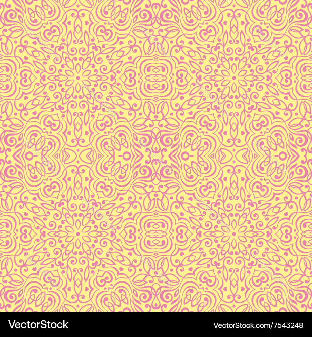 Seamless background with abstract ethnic pattern Vector Image