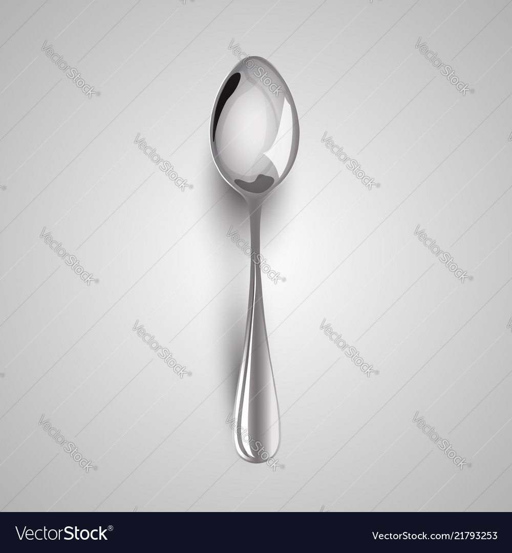 A metal spoon