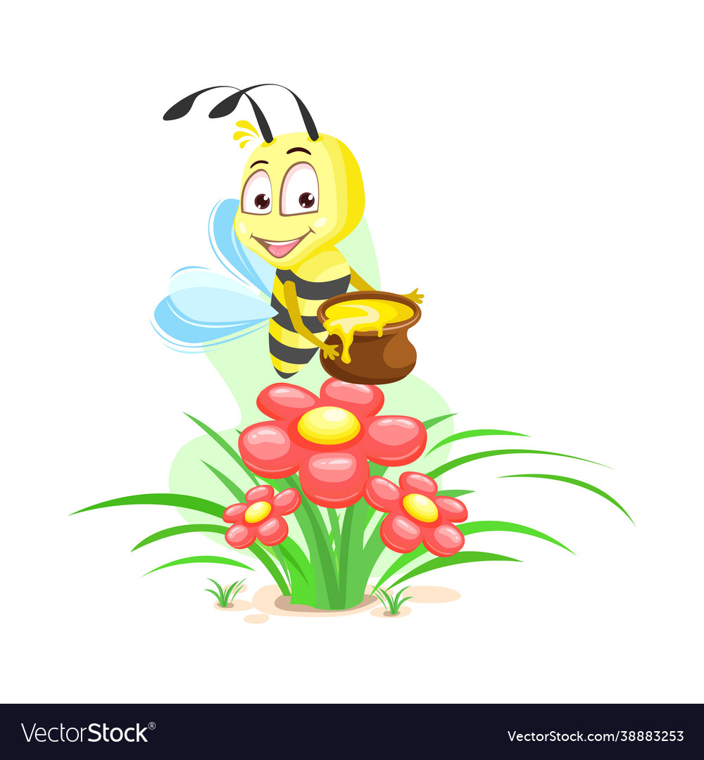 Bee with honey