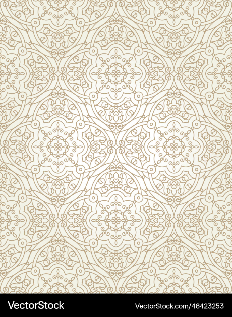 Vintage seamless pattern in eastern style Vector Image
