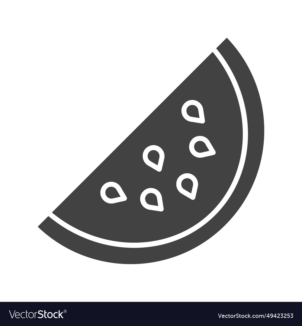 Watermelon slice icon image Royalty Free Vector Image