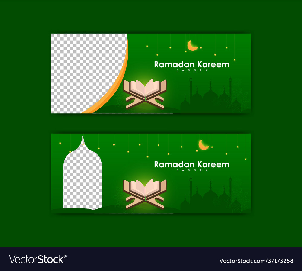 Banner template ramadan modern design