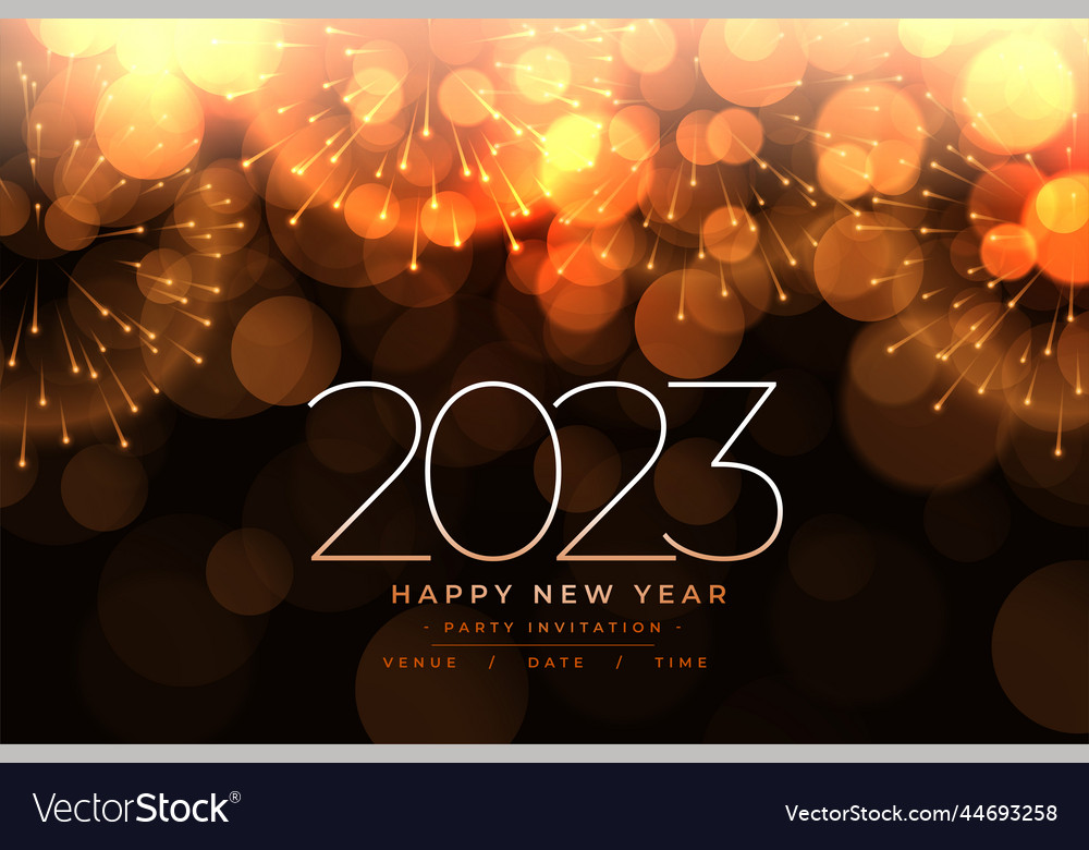 Elegant 2023 new year celebration banner