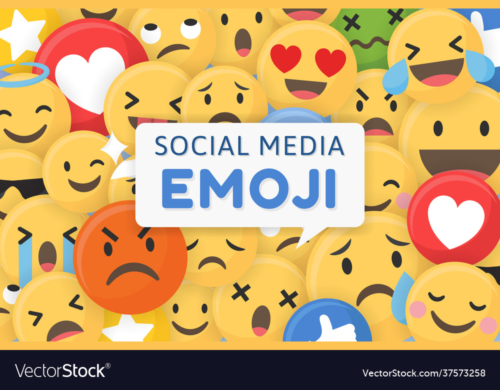 Emoji patterned background