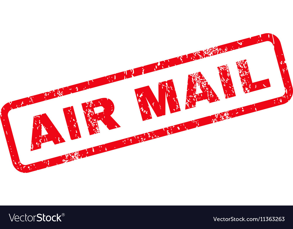 Air Mail Text Rubber Stamp Royalty Free Vector Image