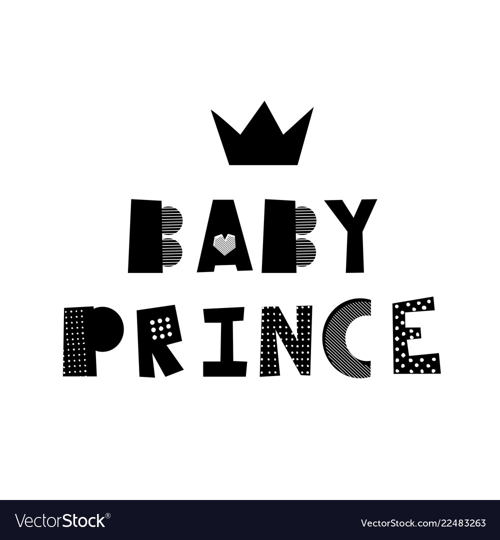 Baby prince lettering