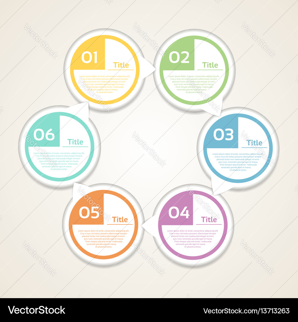Circle infographic Royalty Free Vector Image - VectorStock