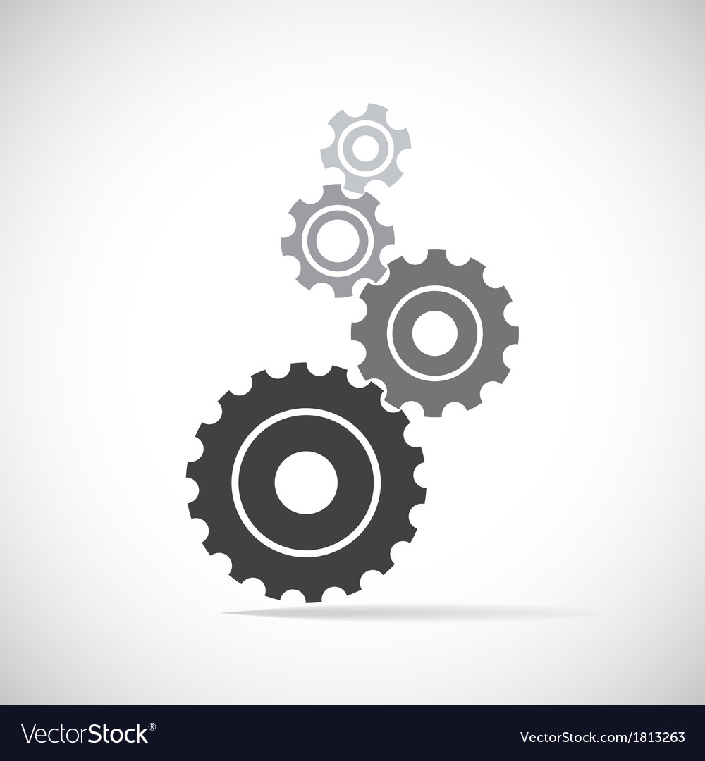 Gearssegmented Royalty Free Vector Image - VectorStock